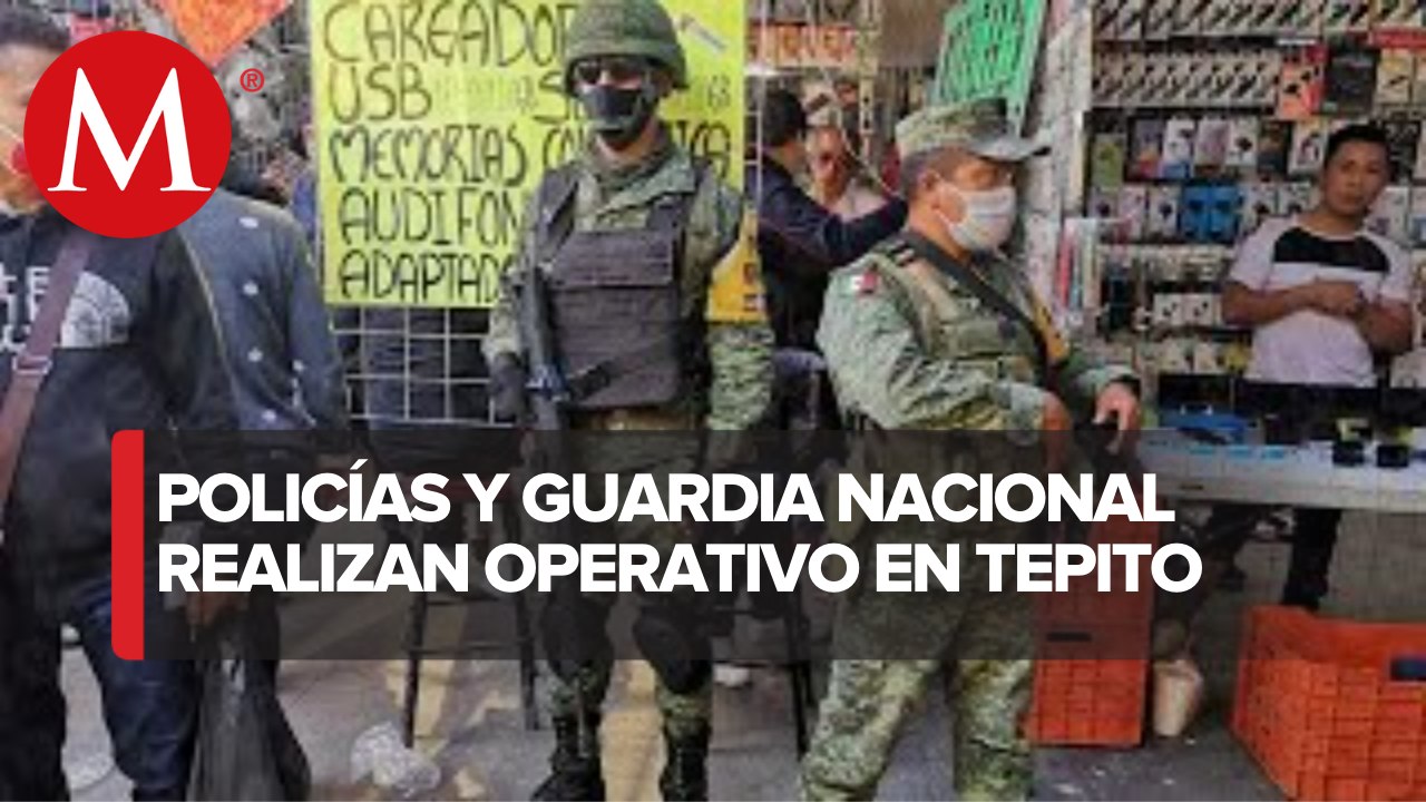 Realizan operativo antidrogas en Tepito