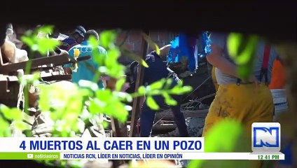 Cuatro muertos al caer en un pozo séptico en Quimbaya, Quindío