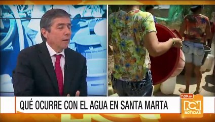 Gerente de Metroagua y alcalde de Santa Marta debaten sobre la calidad del agua en la ciudad