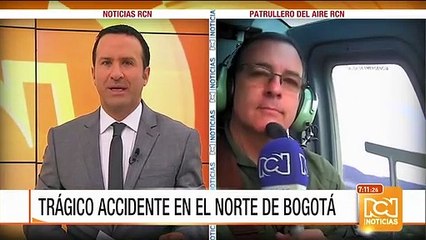 Accidente en la Autopista Norte con calle 193 causa gran trancón