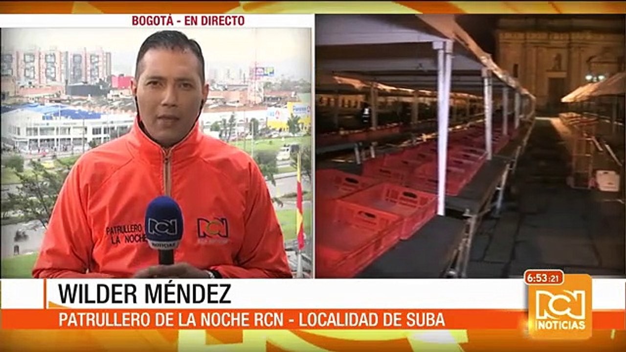 Así se instaló el mercado campesino en la Plaza de Bolívar en Bogotá