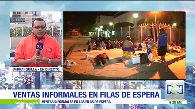 Beneficiarios de Familias en acción duermen en el piso para reclamar subsidios