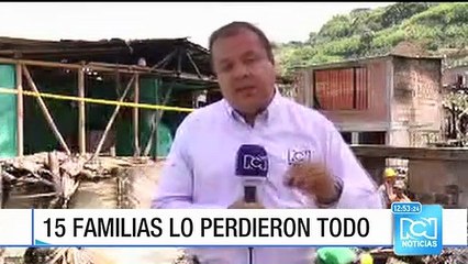 Familias afectadas por incendio en Chinchiná (Caldas) piden ayuda para reconstruir viviendas