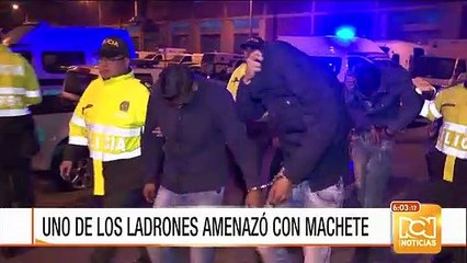 Atracadores amenazaban con un machete a usuarios en paradero del SITP