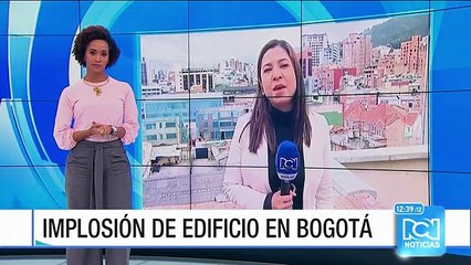 Así fue la implosión del edificio de la Defensoría del Pueblo