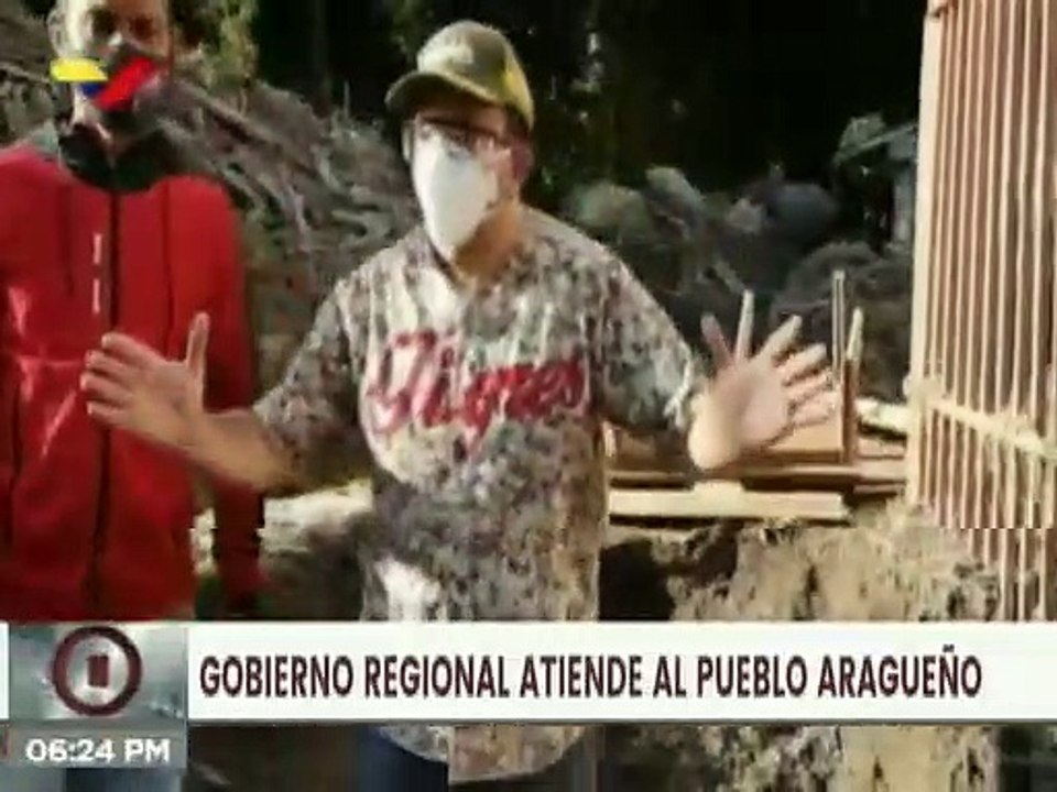Gobierno de Aragua se despliega atender al pueblo afectado por desbordamiento de río El Limón