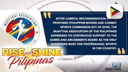 Muay Thai Group, nagpahayag ng suporta sa GAB
