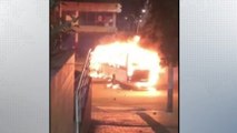 Dejan en libertad a señalados de incinerar bus de la Policía