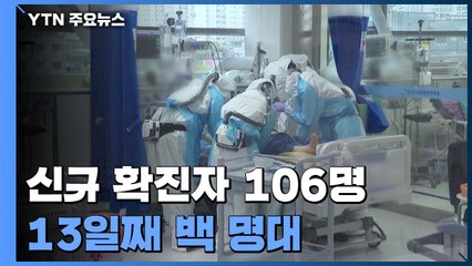 코로나19 신규 환자 106명...13일째 백 명대 / YTN