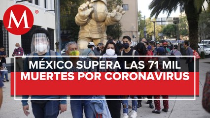 Suman 71 mil 49 muertes por coronavirus en México
