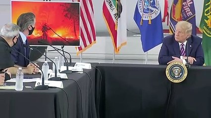 Trump desestima cambio climático en visita a California, devastada por incendios