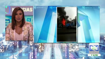Una tractomula fue quemada en la vía Cali-Buenaventura por el ELN