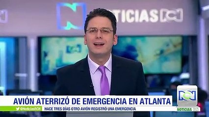 Avión aterrizó de emergencia en Atlanta