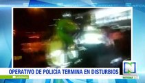 Disturbios en operátivo contra piques ilegales en Bogotá