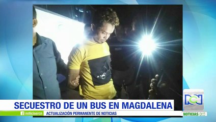 Autoridades capturaron al hombre que amenazó con estallar un bus intermunicipal en Santa Marta