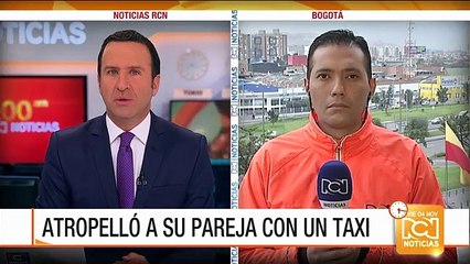 Una mujer fue atropellada por su propia pareja que conducía un taxi
