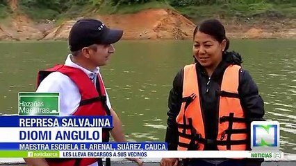 Hazañas Maestras: Diomi Angulo hace una larga travesía para dictar clase en un colegio en Cauca