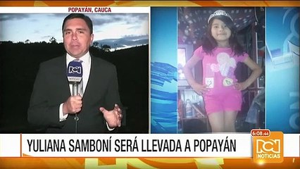 El cuerpo de la niña Yuliana Samboní será trasladado a Popayán
