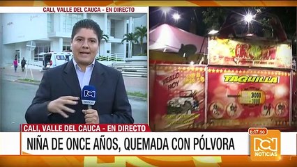 Niña de once años resultó quemada con pólvora en Zarzal, Valle del Cauca