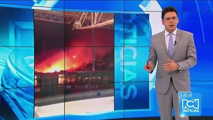Grave incendio en bus de Transmilenio generó emergencia en el portal de Usme
