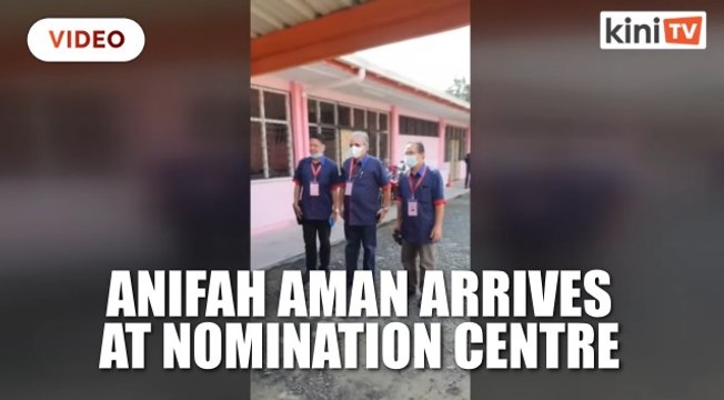 Anifah Aman arrives at Bongawan nomination centre