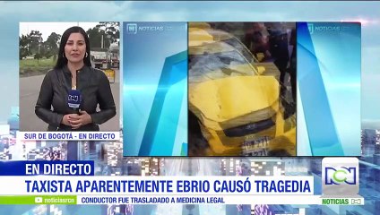 Impactantes imágenes de accidente causado por taxista en aparente estado de embriaguez en Bogotá