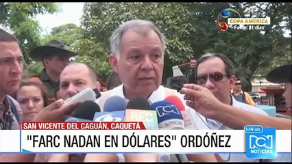 Las Farc "están nadando en dólares": procurador Alejandro Ordóñez