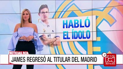 "Entreno para hacer cosas buenas como las he hecho hoy": James Rodríguez