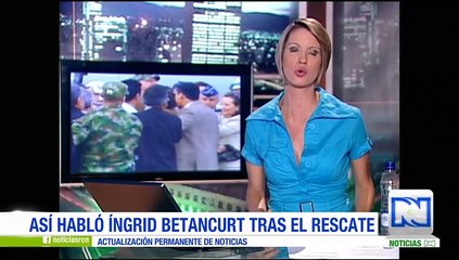 Esta fue la primera entrevista de Ingrid Betancourt luego de su liberación en Operación Jaque