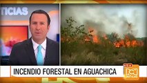 Emergencia por un incendio forestal en Aguachica, Cesar