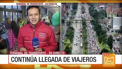 Normalidad en la llegada de viajeros a Bogotá