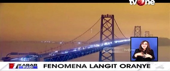 Merinding! Fenomena Langit Oranye di San Francisco