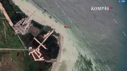 Penampakan Diduga Buaya Raksasa di Google Maps Perairan Nunukan