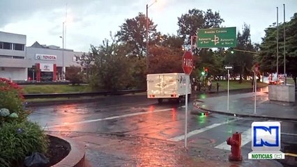 En video quedó registrado caso de fleteo en el norte de Bogotá