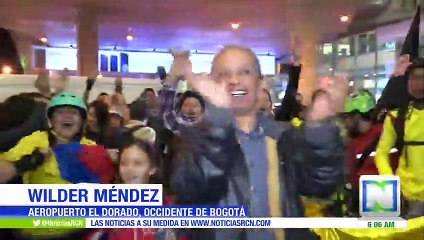 Gran recibimiento a la selección Colombia de patinaje campeona en Holanda