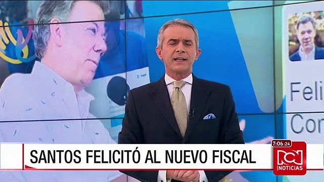 Confiamos en las cualidades jurídicas de Néstor Humberto Martínez como nuevo fiscal: Santos