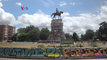 Publik AS Beda Pendapat Soal Pembongkaran Patung Robert E Lee di Richmond