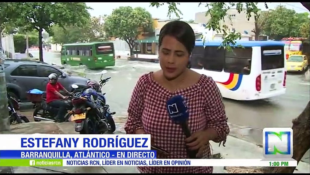 Lluvias provocan impresionantes arroyos e inundaciones en Barranquilla