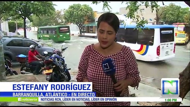 Lluvias provocan impresionantes arroyos e inundaciones en Barranquilla