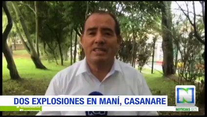 Tres personas heridas por explosión de dos artefactos en Maní, Casanare