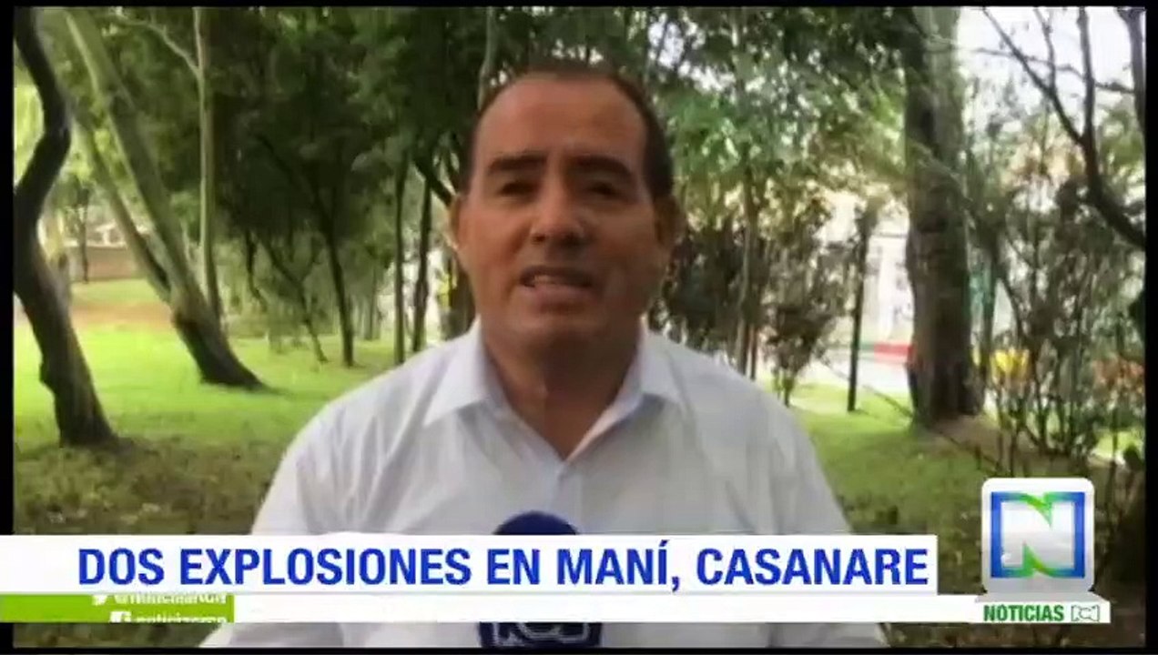 Tres personas heridas por explosión de dos artefactos en Maní, Casanare