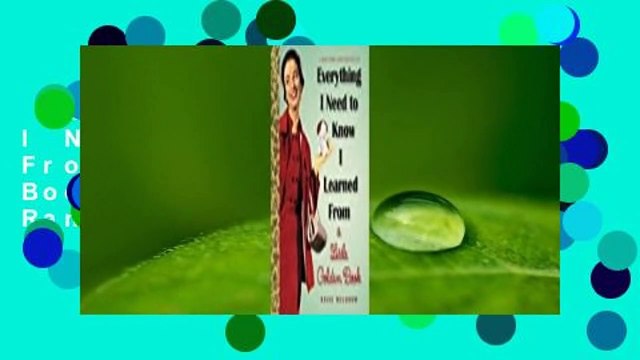 Full version Everything I Need To Know I Learned From a Little Golden Book Best Sellers Rank :