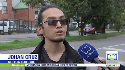 En video quedó registrada la agresión de un conductor a un ciclista en Bogotá
