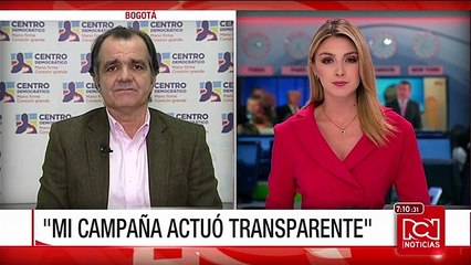 "Nuestra campaña actuó con transparencia": Óscar Iván Zuluaga