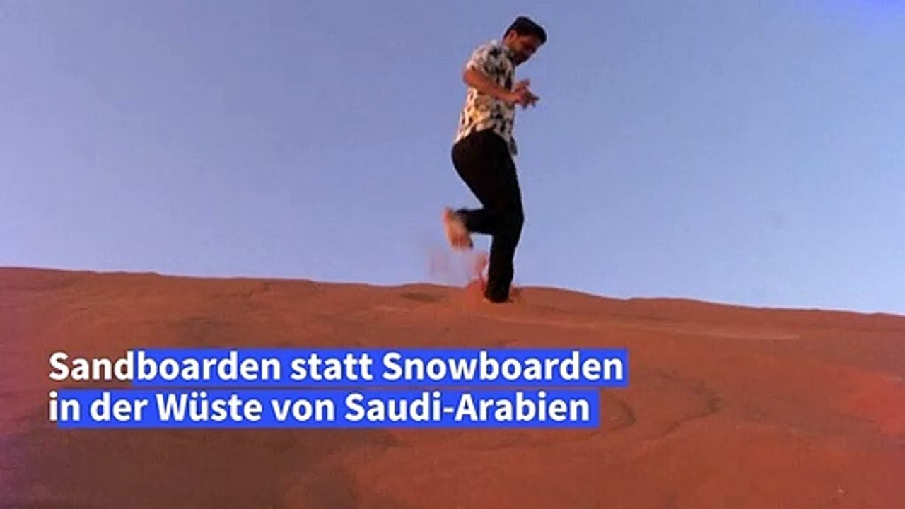 Sand statt Schnee: Snowboarden in der Wüste