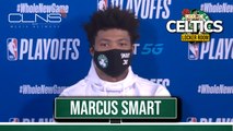 GAME WINNING BLOCK | Marcus Smart Postgame Interview | Game 7 | Celtics vs Raptors