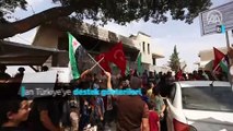 İdlib halkından Türkiye'ye destek gösterileri