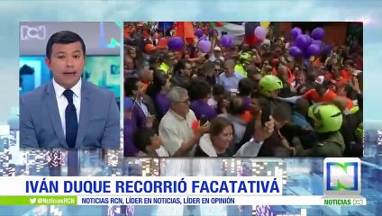 Iván Duque recorrió el municipio de Facatativá, Cundinamarca