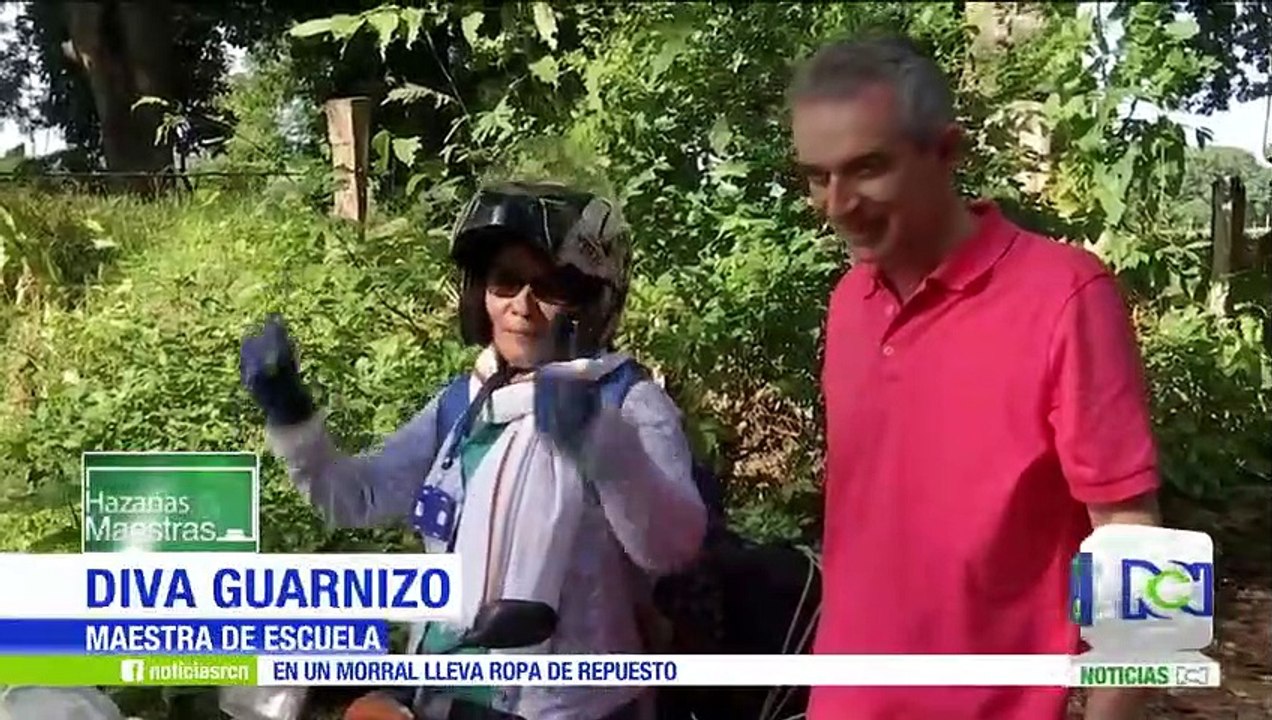 Hazañas maestras: la profesora Diva cruza tres quebradas y 13 caños para dictar clase en Cesar