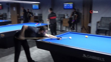 Bilardo tutkunları bu turnuvada buluştu